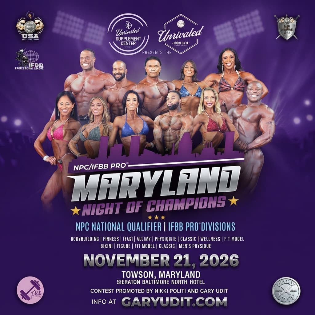 2026 NPC Maryland Night of Champions flyer